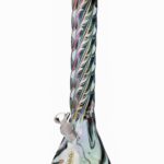 Daze Glass Iridescent Spiral Glass Water Pipe