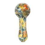 Pulsar Inside Print Glass Spoon Pipe | 4.75" - Image 3