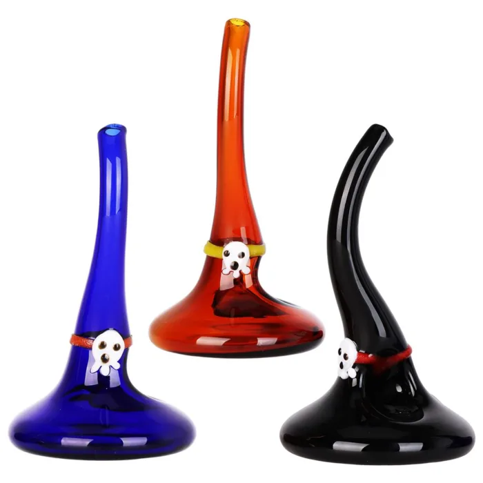 Witch's Hat Glass Hand Pipe - 4" / Colors Vary - Image 1