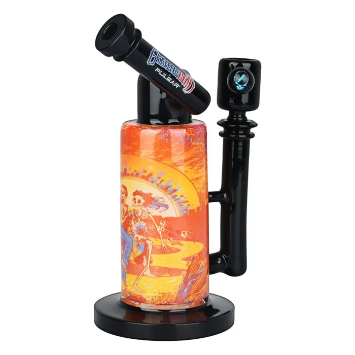 Grateful Dead x Pulsar Inside Print Water Pipe - 8.5" / 14mm F / Sunset Dance - Image 1