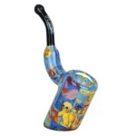 Grateful Dead x Pulsar Inside Print Bent Sherlock Pipe | 4" - Image 7
