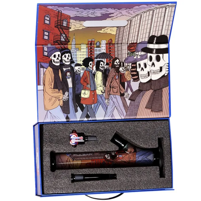 The Grateful Dead x Pulsar Inside Print Straight Tube Glass Water Pipe | 11.25" | 14mm F - Image 9