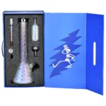 Grateful Dead x Pulsar Bolts And Skellies Glass Beaker Water Pipe Set | 13.75" | 14mm F - Image 12