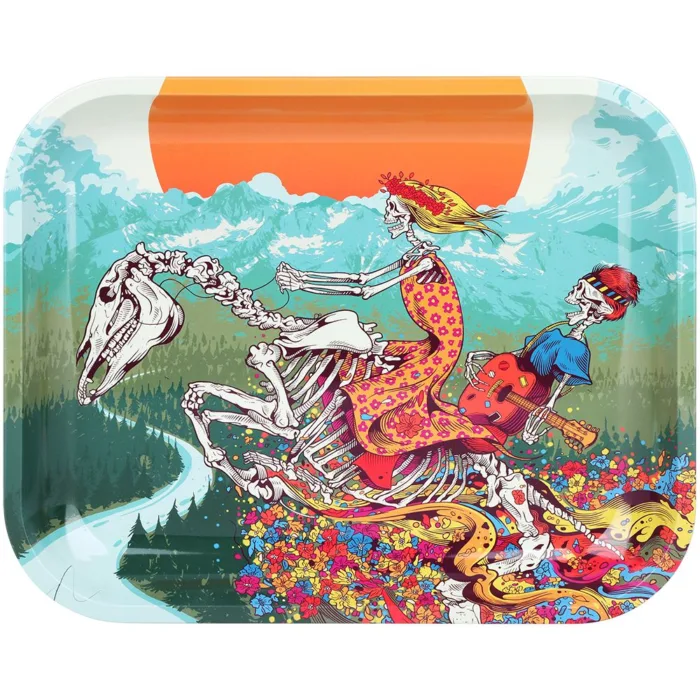 Grateful Dead x Pulsar Large Metal Rolling Tray - Dead Horse / 13"x11" - Image 1