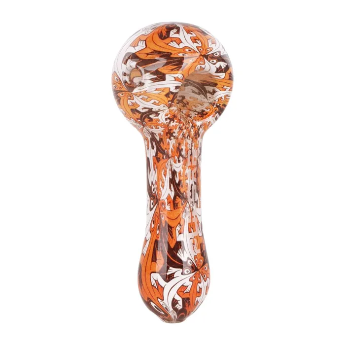 Pulsar Inside Print Glass Spoon Pipe | 4.75" - Image 1