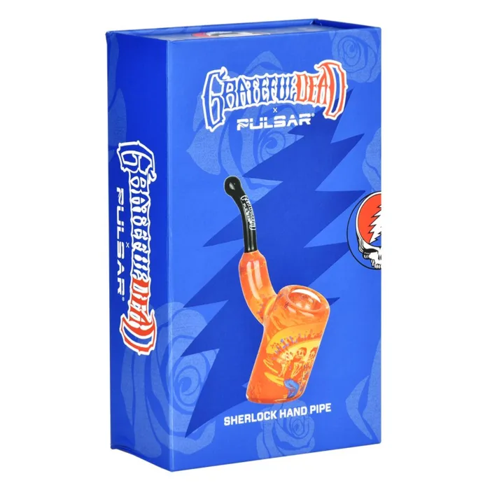 Grateful Dead x Pulsar Inside Print Bent Sherlock Pipe | 4" - Image 16