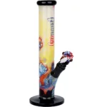 The Grateful Dead x Pulsar Inside Print Straight Tube Glass Water Pipe | 11.25" | 14mm F - Image 2