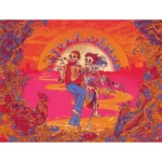 Grateful Dead x Pulsar Inside Print Bent Sherlock Pipe | 4" - Image 15
