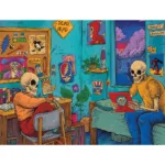 Grateful Dead x Pulsar Inside Print Bent Sherlock Pipe | 4" - Image 10