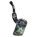 Grateful Dead x Pulsar Inside Print Bent Sherlock Pipe | 4" - Image 18