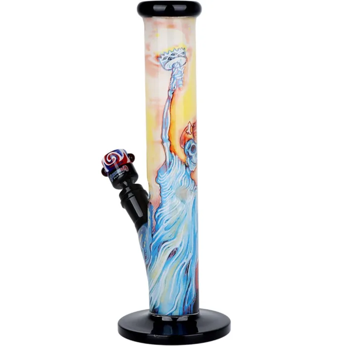 The Grateful Dead x Pulsar Inside Print Straight Tube Glass Water Pipe | 11.25" | 14mm F - Image 6