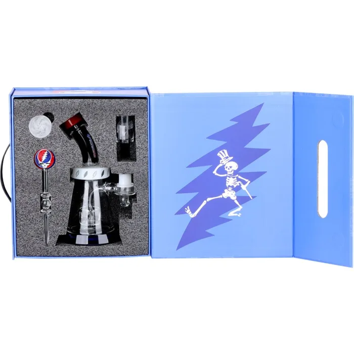Grateful Dead x Pulsar Lightning Bell Dab Rig Set - 7.5" / 14mm F - Image 7
