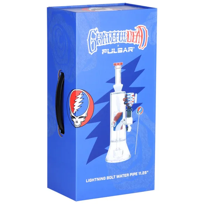 Grateful Dead x Pulsar Lightning Bolt Glass Water Pipe - Image 5
