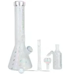Grateful Dead x Pulsar Bolts And Skellies Glass Beaker Water Pipe Set | 13.75" | 14mm F - Image 10