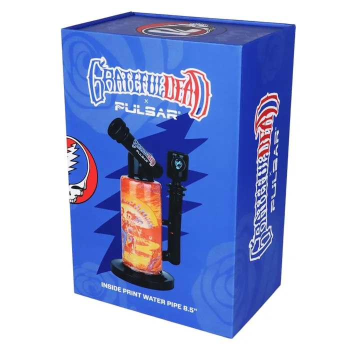 Grateful Dead x Pulsar Inside Print Water Pipe - 8.5" / 14mm F / Sunset Dance - Image 6
