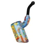 Grateful Dead x Pulsar Inside Print Bent Sherlock Pipe | 4" - Image 9