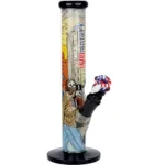 The Grateful Dead x Pulsar Inside Print Straight Tube Glass Water Pipe | 11.25" | 14mm F - Image 3