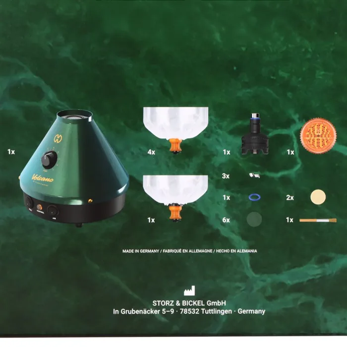 Storz & Bickel Volcano Classic Vaporizer - 25 Year Green & Gold Limited Edition - Image 6